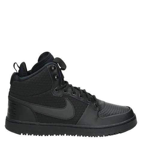 nike court borough mid sneakers zwart heren|nike court borough mid 2.